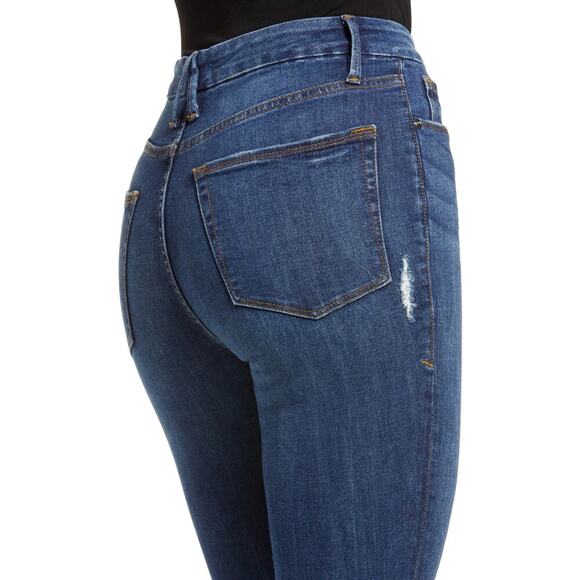 Good American Good Legs Crop Skinny Jeans Blue505 Size 20 - Picture 4 of 9